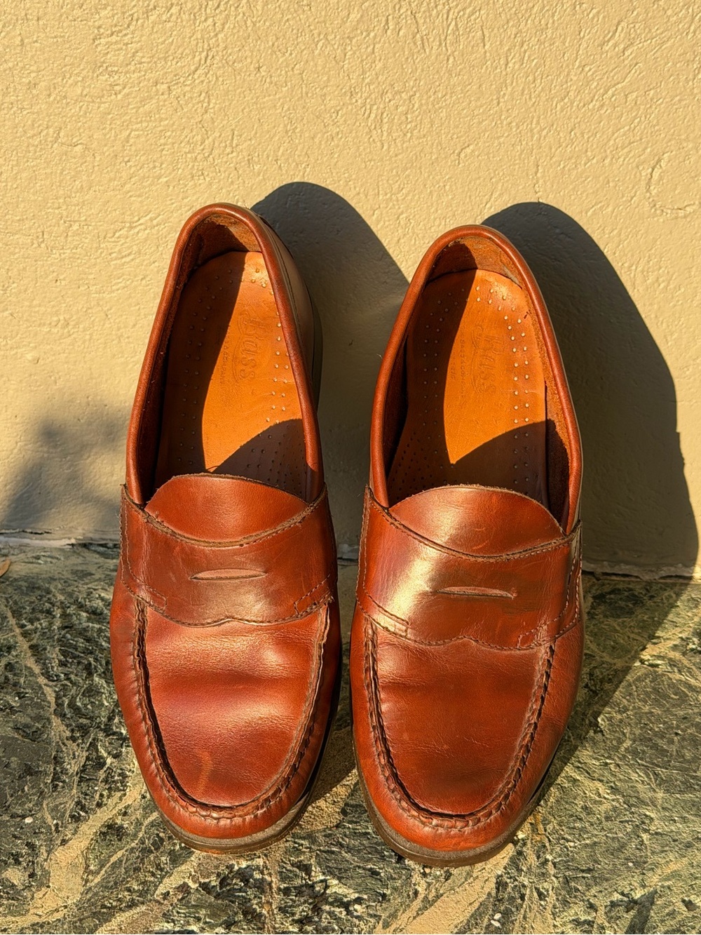 G.H. Bass & Co. Chestnut Leather Penny Loafers